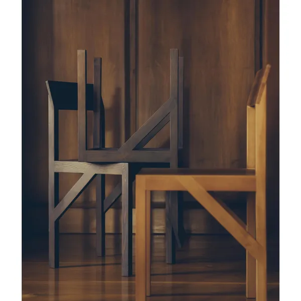 Bracket Dining Chair Warm Brown