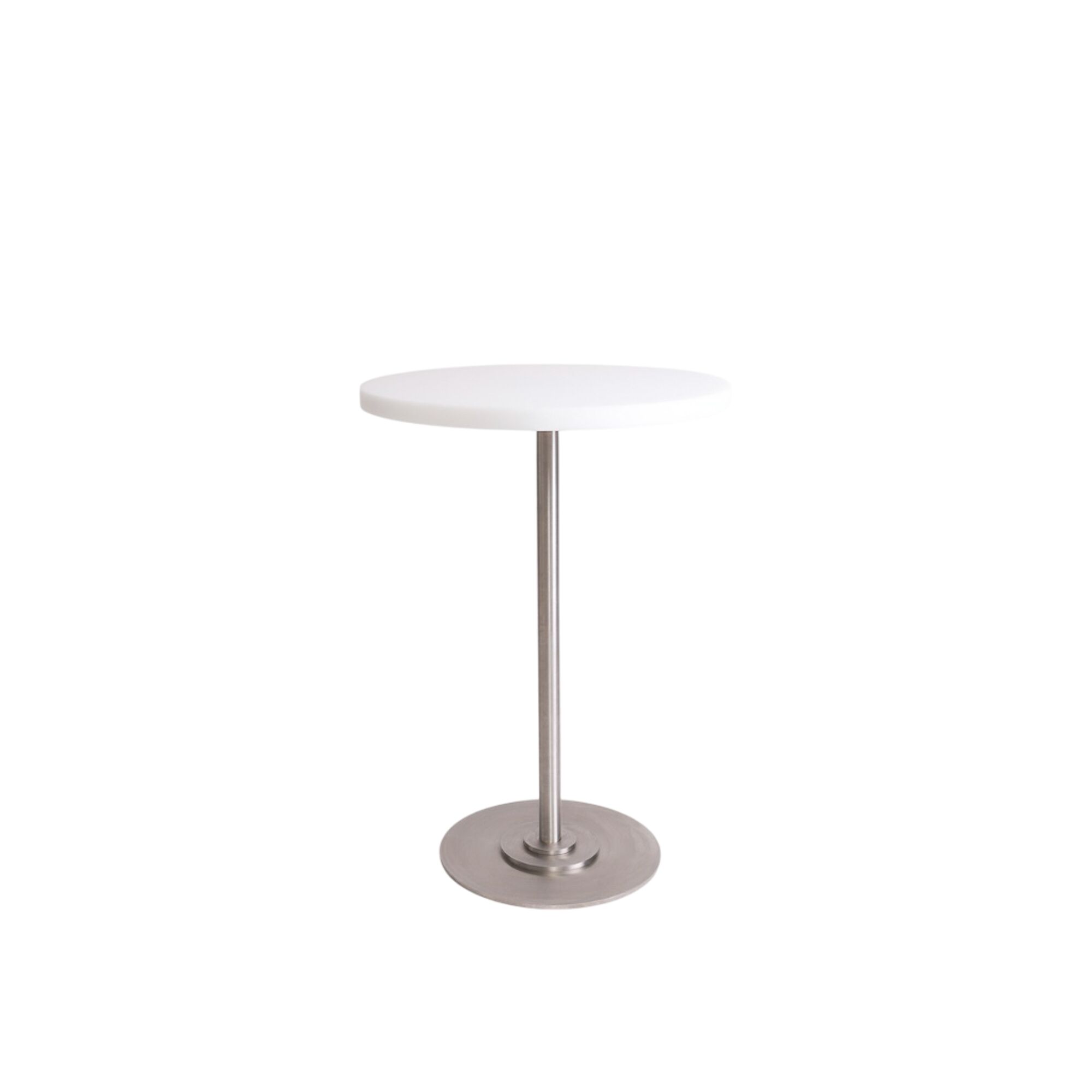 Table 57 Spisebord 55 Hvid/Rustfri Stl