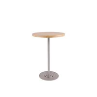 Table 57 Dining Table Ø55 Yellow Limestone/Stainless Steel