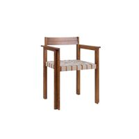 Symmetry Dining Chair With Armrest Honey Ash/Oat