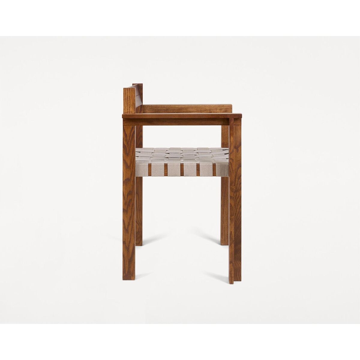 Symmetry Dining Chair With Armrest Honey Ash/Oat