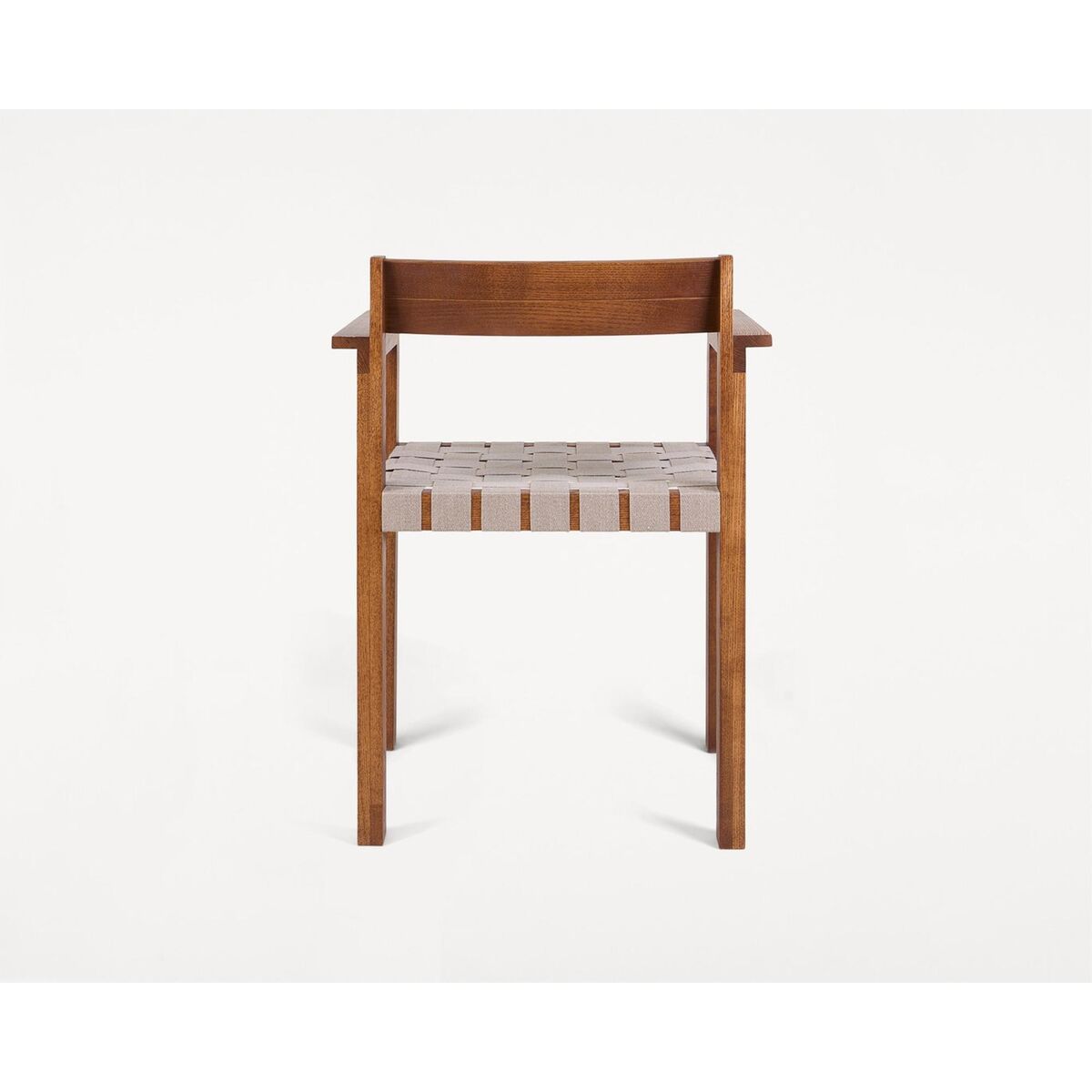 Symmetry Dining Chair With Armrest Honey Ash/Oat