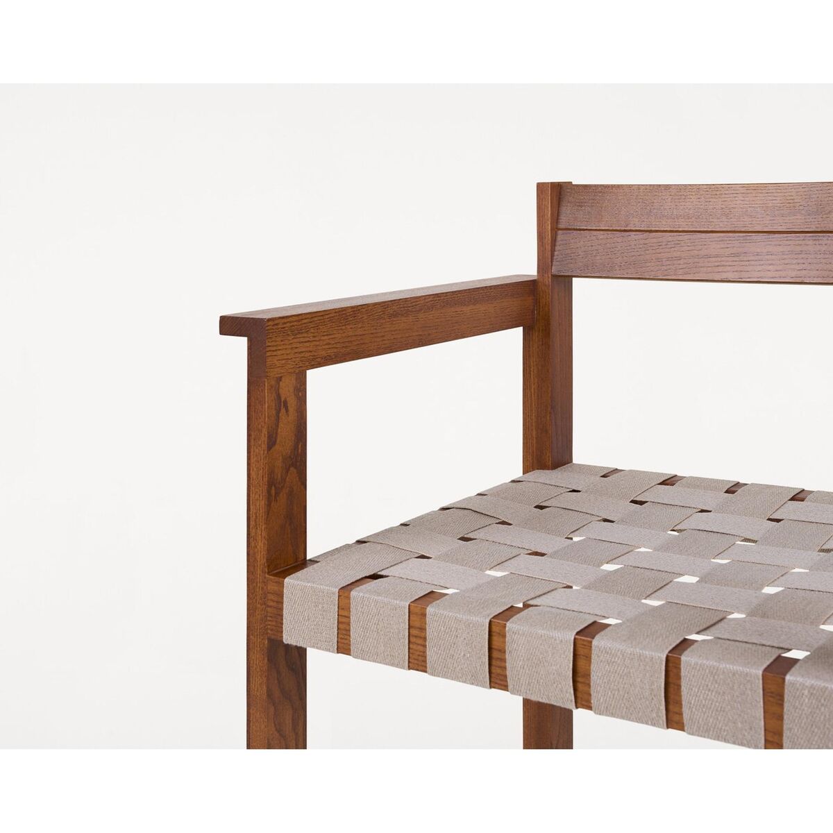 Symmetry Dining Chair With Armrest Honey Ash/Oat