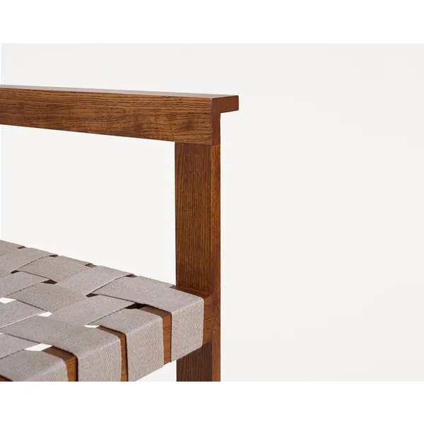 Symmetry Dining Chair With Armrest Honey Ash/Oat
