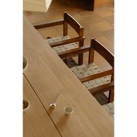 Symmetry Dining Chair With Armrest Honey Ash/Oat