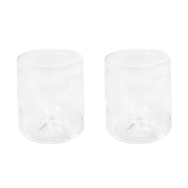 0405 Juego de 2 Vasos Pequeño de 100 Ml Transparente