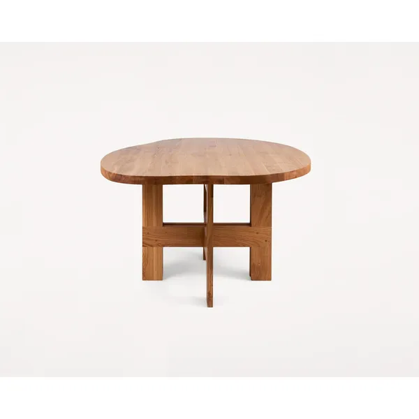 Farmhouse Trestles Dining Table Natural Oak