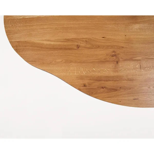 Farmhouse Trestles Dining Table Natural Oak