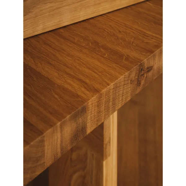 Farmhouse Trestle Eettafel L220 Natuurlijk Eiken