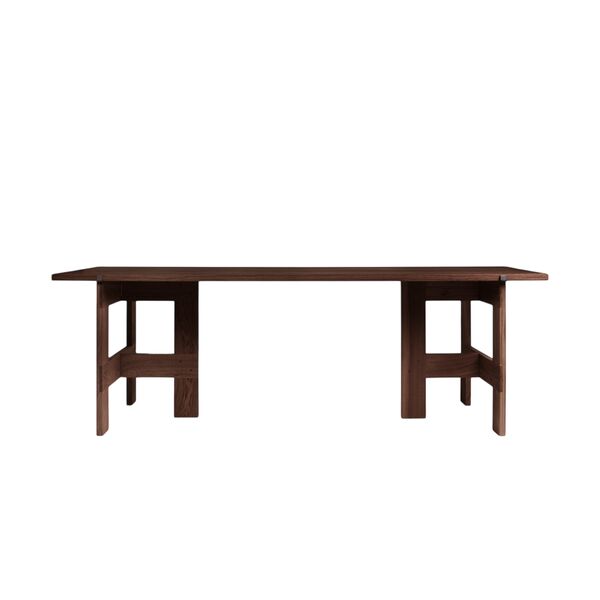 Farmhouse Trestle Spisebord L220 Mørk Eg