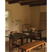 Farmhouse Trestle Esstisch L220 Dunkle Eiche
