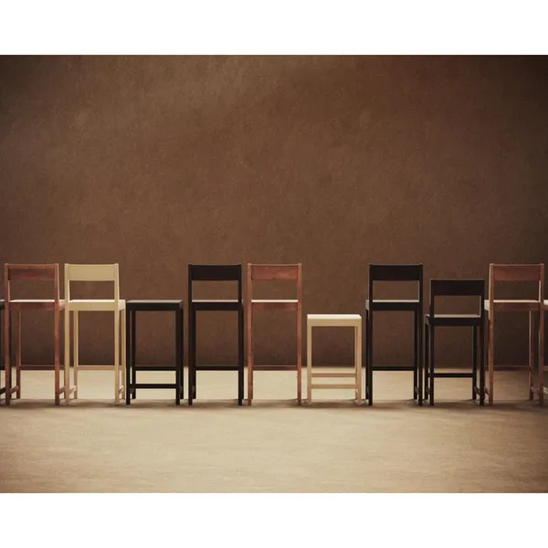01 Bar Stool H65 Dark Brown