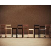 01 Bar Stool H76 Dark Brown