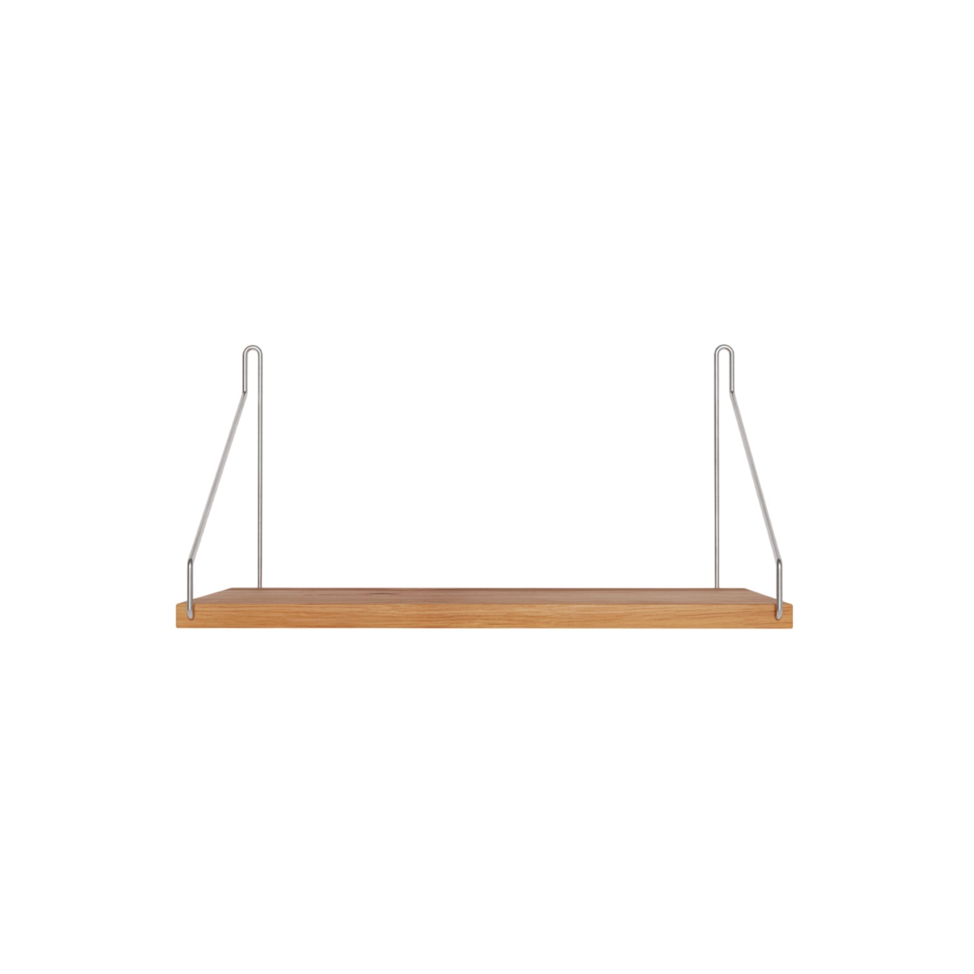Enkel Hylle 20x40 Eik/rustfritt Stål