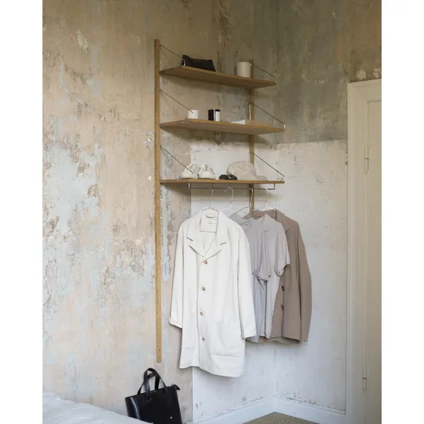 Shelf Library Hanger Shelf 40x80 Natural Oak