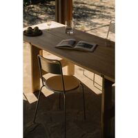 Petit Rond Spisebordsstol Rustfri Stål/Læder