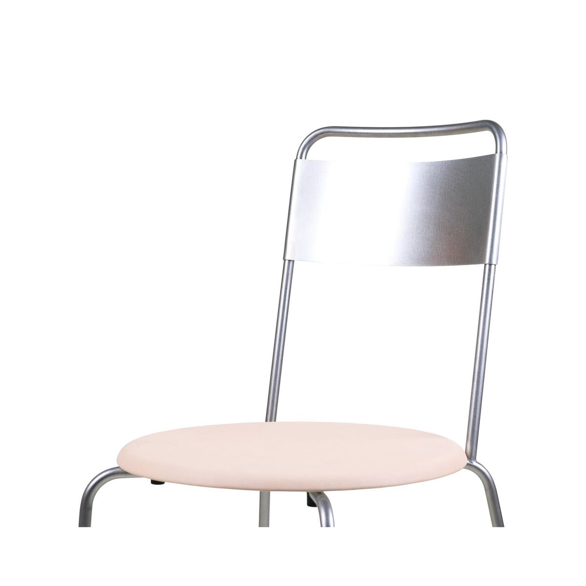 Petit Rond Spisebordsstol Rustfri Stål/Læder