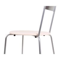 Petit Rond Spisebordsstol Rustfri Stål/Læder
