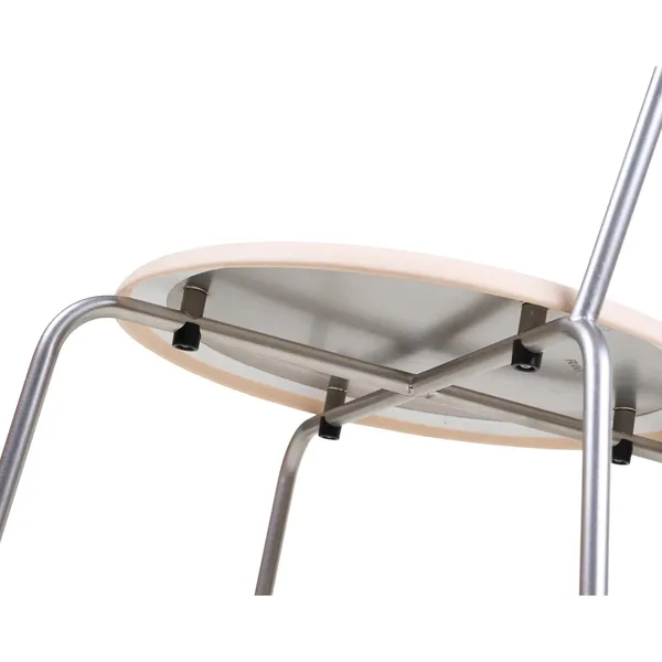 Petit Rond Dining Chair Stainless Steel/Leather