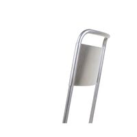 Petit Rond Spisebordsstol Rustfri Stål/Læder