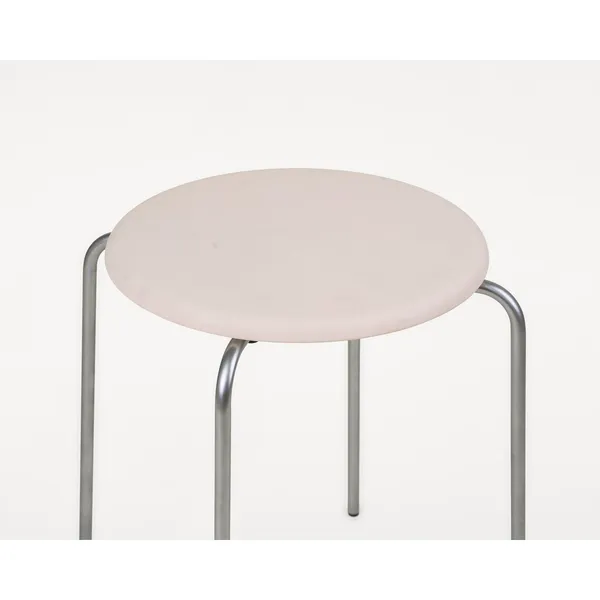 Petit Rond Stool Stainless Steel/Leather