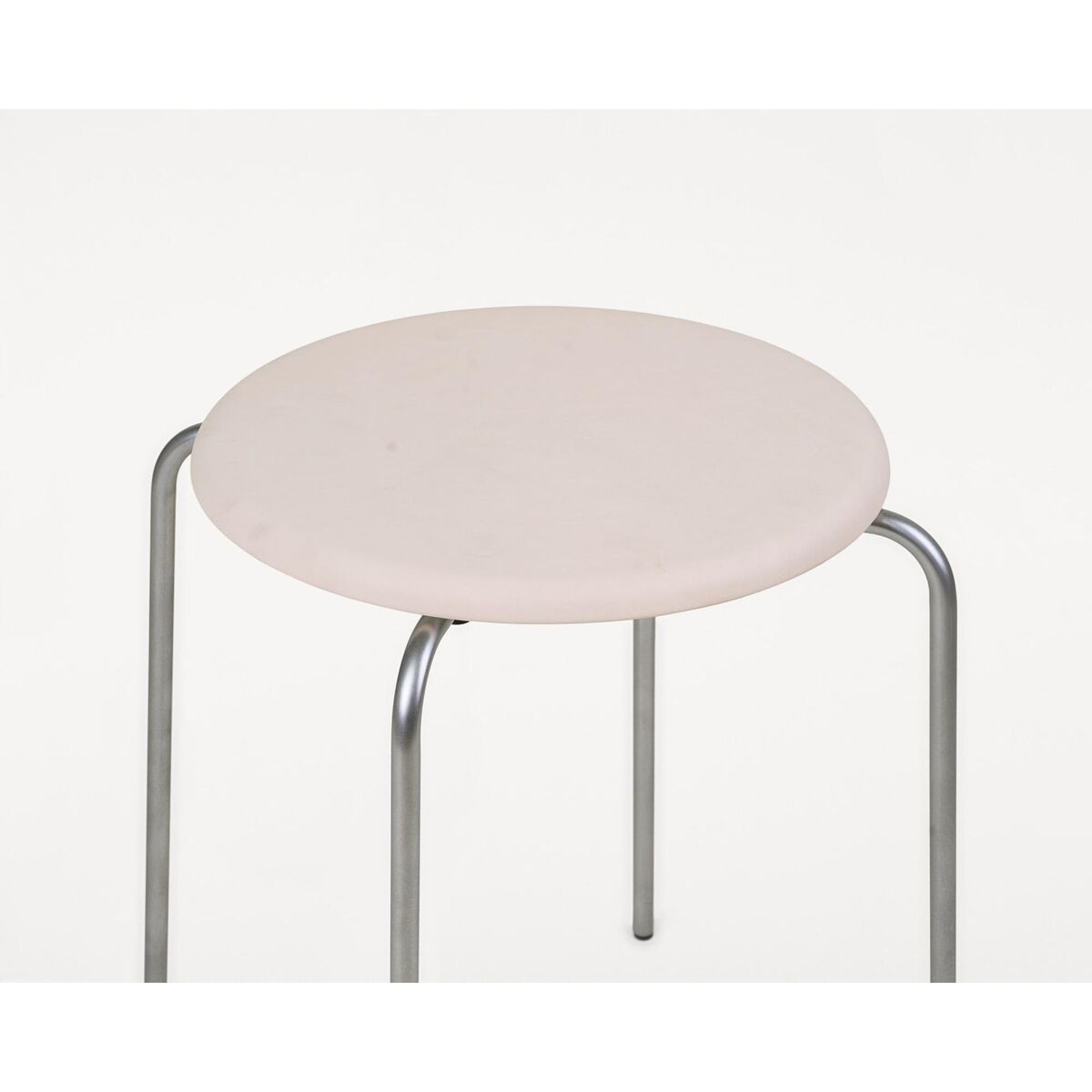 Petit Rond Acier Inoxydable/Cuir