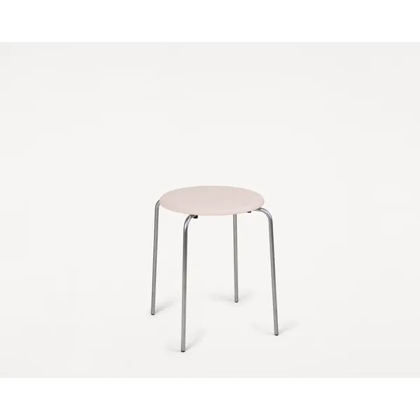 Petit Rond Stool Stainless Steel/Leather