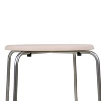 Petit Rond Acier Inoxydable/Cuir