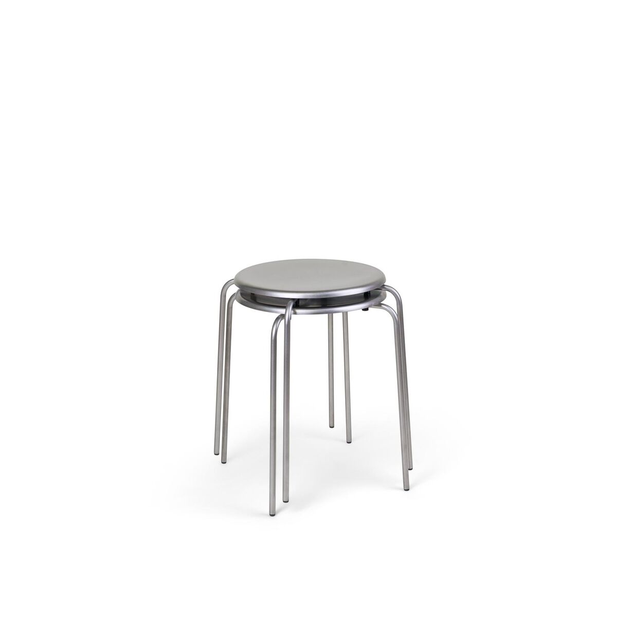 Petit Rond Acier Inoxydable/Cuir