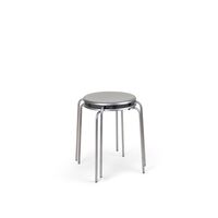 Petit Rond Acier Inoxydable/Cuir