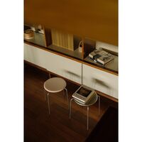 Petit Rond Acier Inoxydable/Cuir