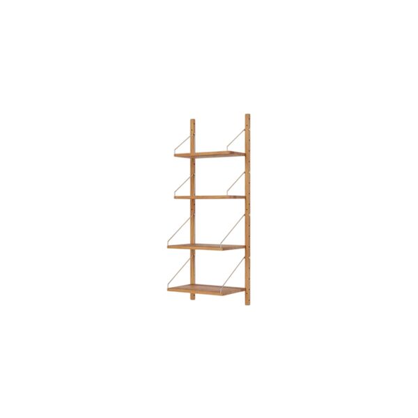Estantería Shelf Library de Una Sola Sección, 114,8 x 40 Cm, Roble Natural