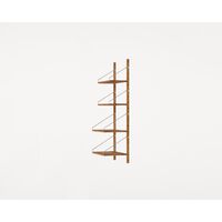 Shelf Library Single Section Bookcase 114.8x40 Natural Oak