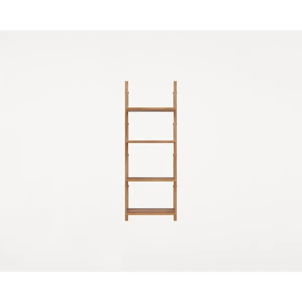 Shelf Library Single Section Bookcase 114.8x40 Natural Oak