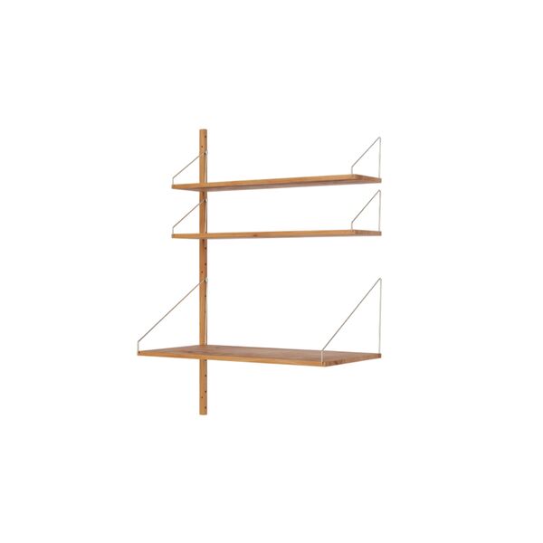Libreria Shelf, Sezione Scrivania Aggiuntiva, 114,8x80, Rovere Naturale