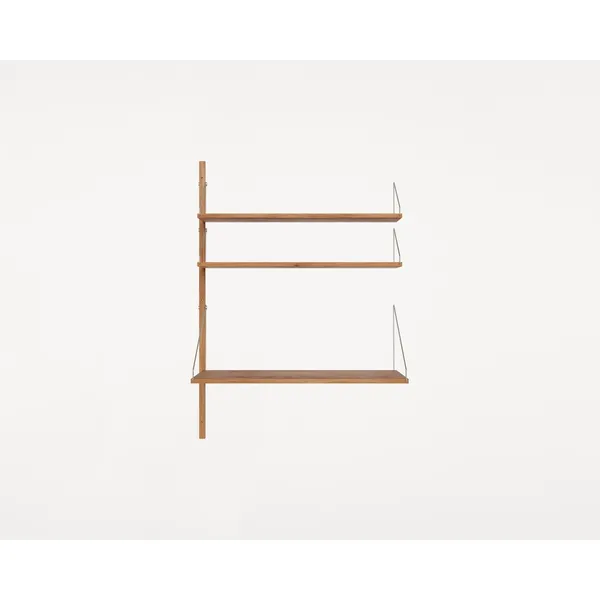 Shelf Library Add-On Desk Section Shelf 114.8x80 Natural Oak