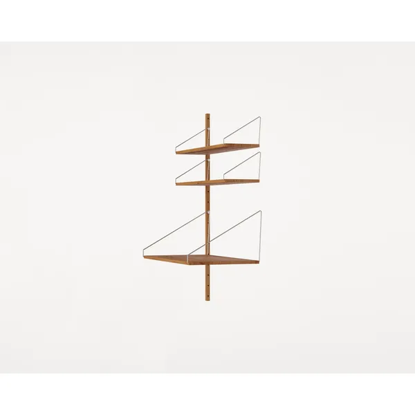Shelf Library Add-On Desk Section Shelf 114.8x80 Natural Oak