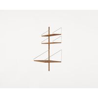 Shelf Library Add-On Desk Section Shelf 114.8x80 Natural Oak