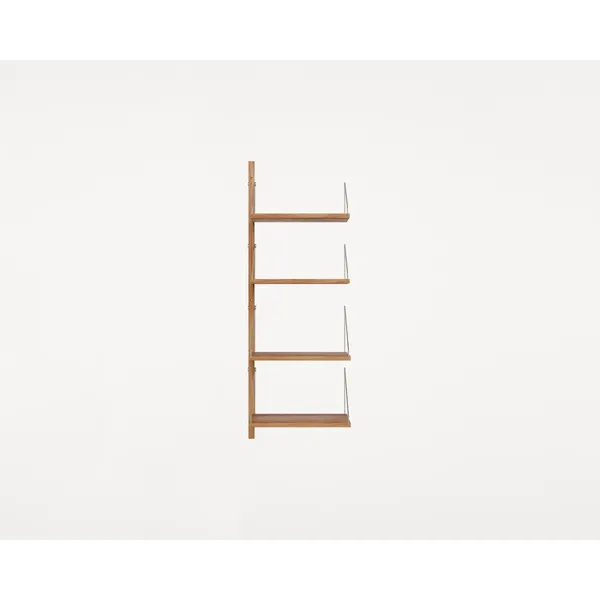 Shelf Library Add-On Section Shelf Natural Oak