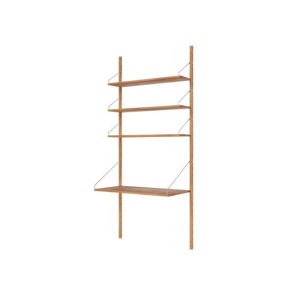 Estantería Shelf Library Desk Section Bookcase 185,2x80 Roble Natural