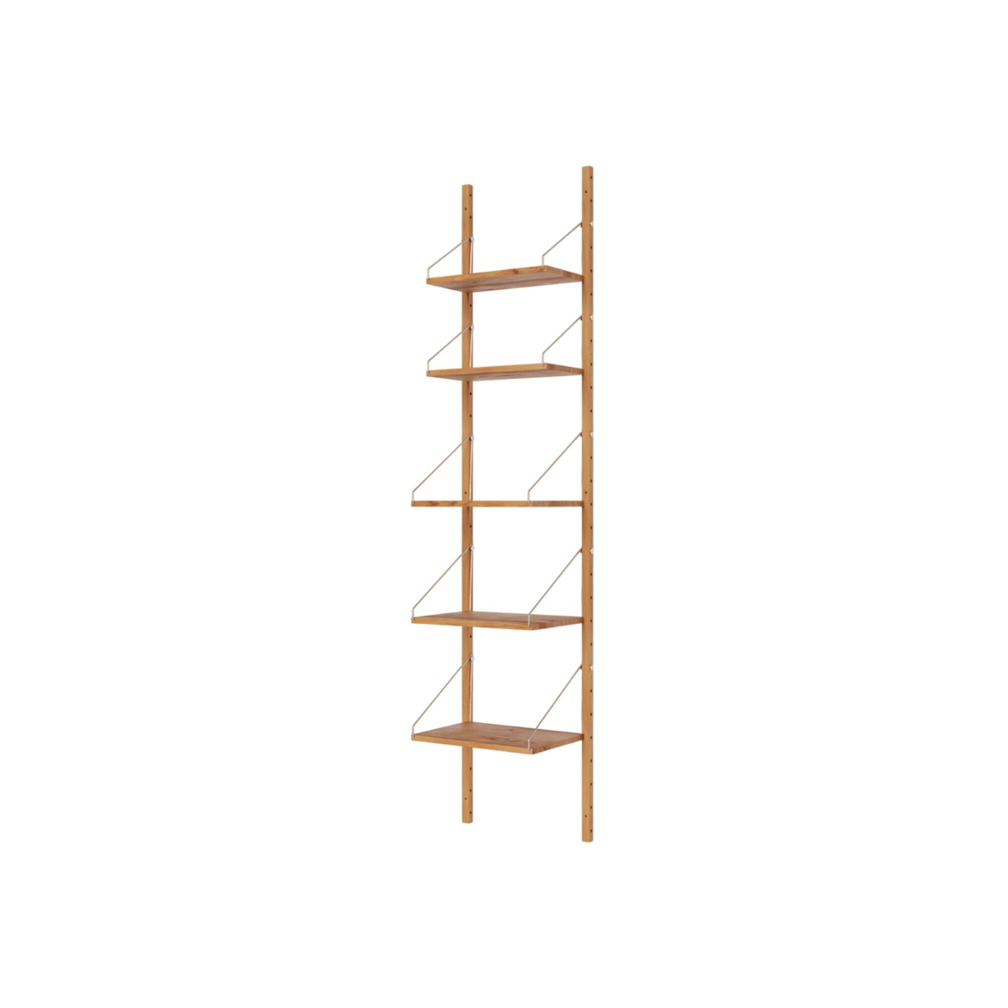 Shelf Library Single Section Reol 185,2x40 Natural Eg