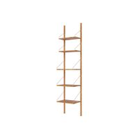 Shelf Library Single Section Bookcase 185.2x40 Natural Oak