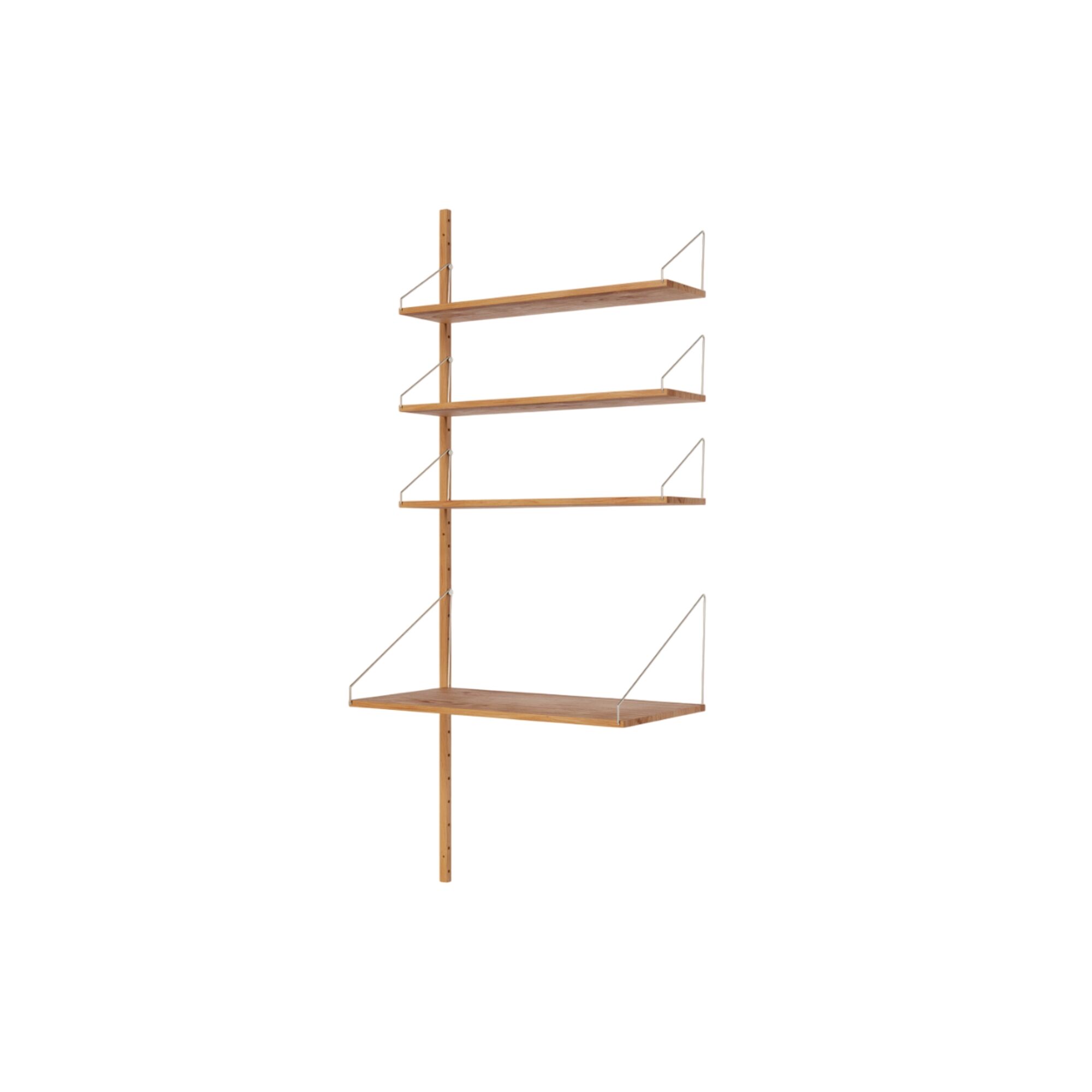 Shelf Library Add-On Desk Section Hylde 185,2x80 Natural Eg