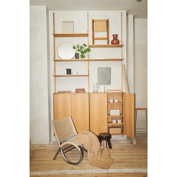 Shelf Library Kabinet Medium Natural Eg