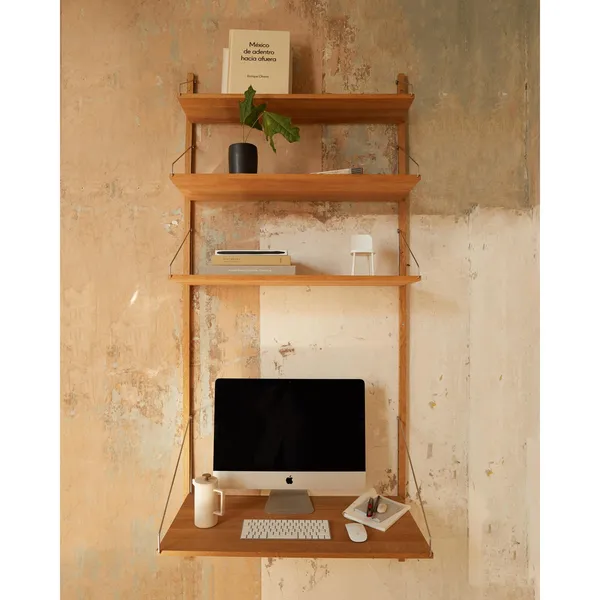 Shelf Library Desk Shelf 40x80 Stainless Steel