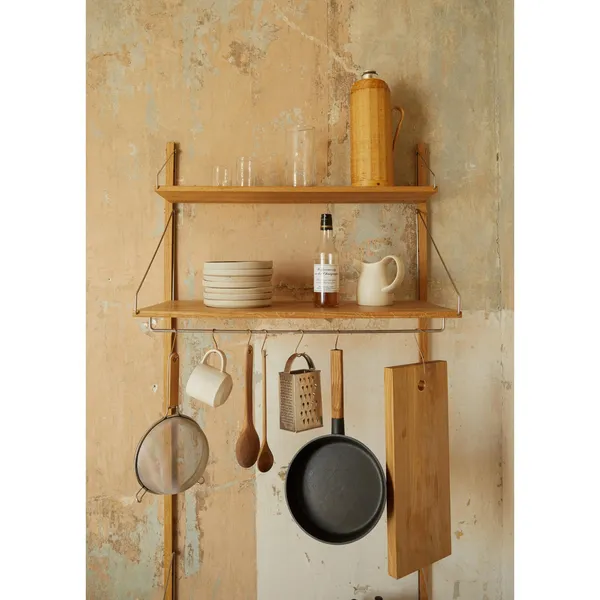 Shelf Library Hanger Shelf 40x80 Stainless Steel