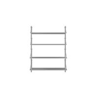 Shelf Library Single Section Reol 108,4x80 Rustfri Stål