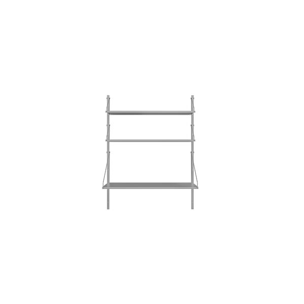 Estantería Shelf para Escritorio de Biblioteca, 108,4 x 80 Cm, Acero Inoxidable