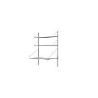 Shelf Library Desk Section Reol 108,4x80 Rustfri Stål