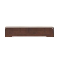 64 Bench Corten Steel/Travertine